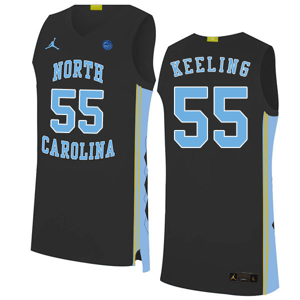 2020 Men #55 Christian Keeling North Carolina Tar Heels College Basketball Jerseys Sale-Black - Click Image to Close